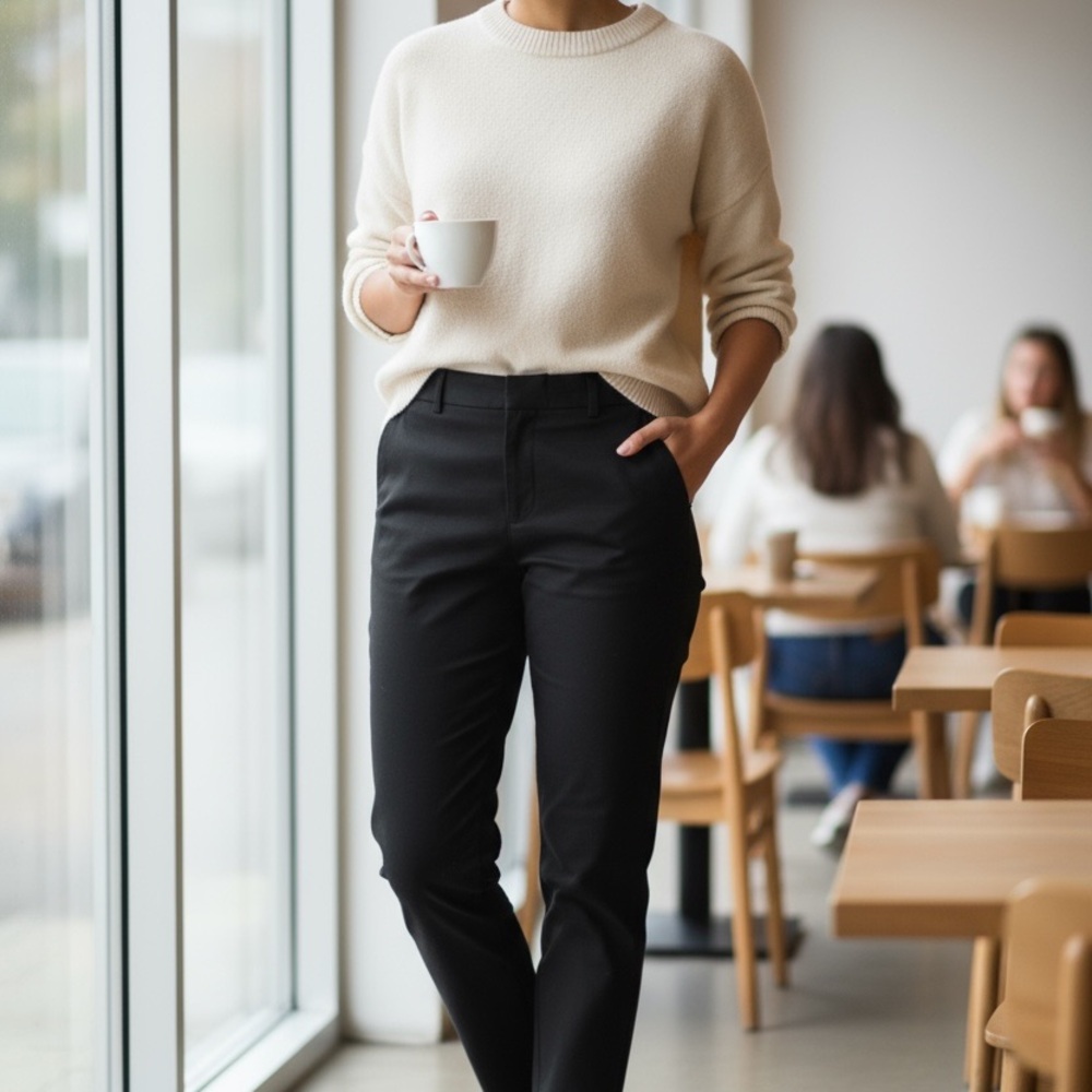 Banana Republic Black Straight Leg Pants